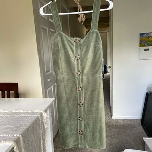 Sleeveless Buttoned Dress